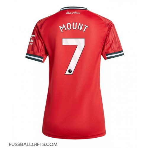 Manchester United Mason Mount #7 Fußballbekleidung Heimtrikot Damen 2025-26 Kurzarm